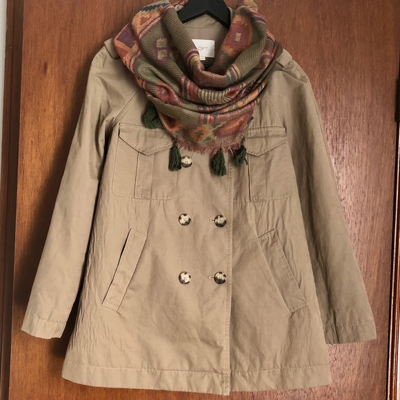 LOFT Jackets & Blazers - Loft Double-Breasted Swing Trench Coat